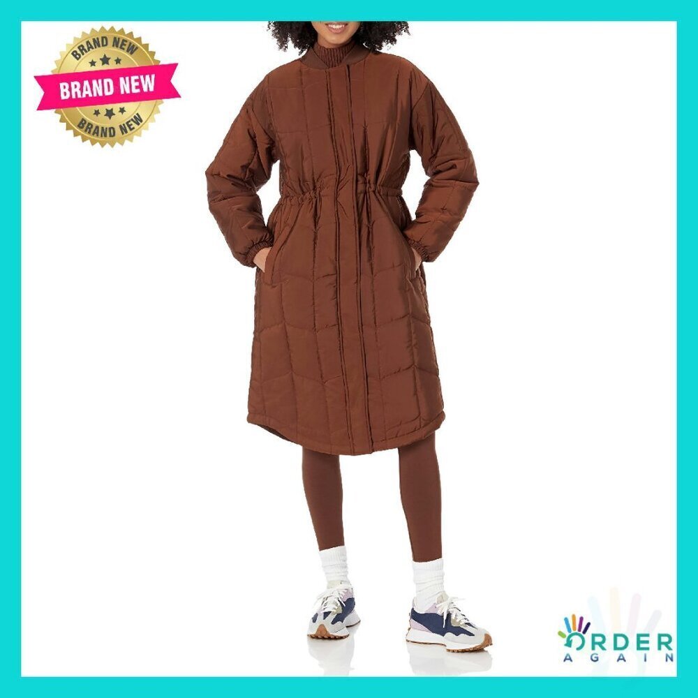 Oversized Quilted Coat Chic Minimal Classic Winter Outerwear Lightweight